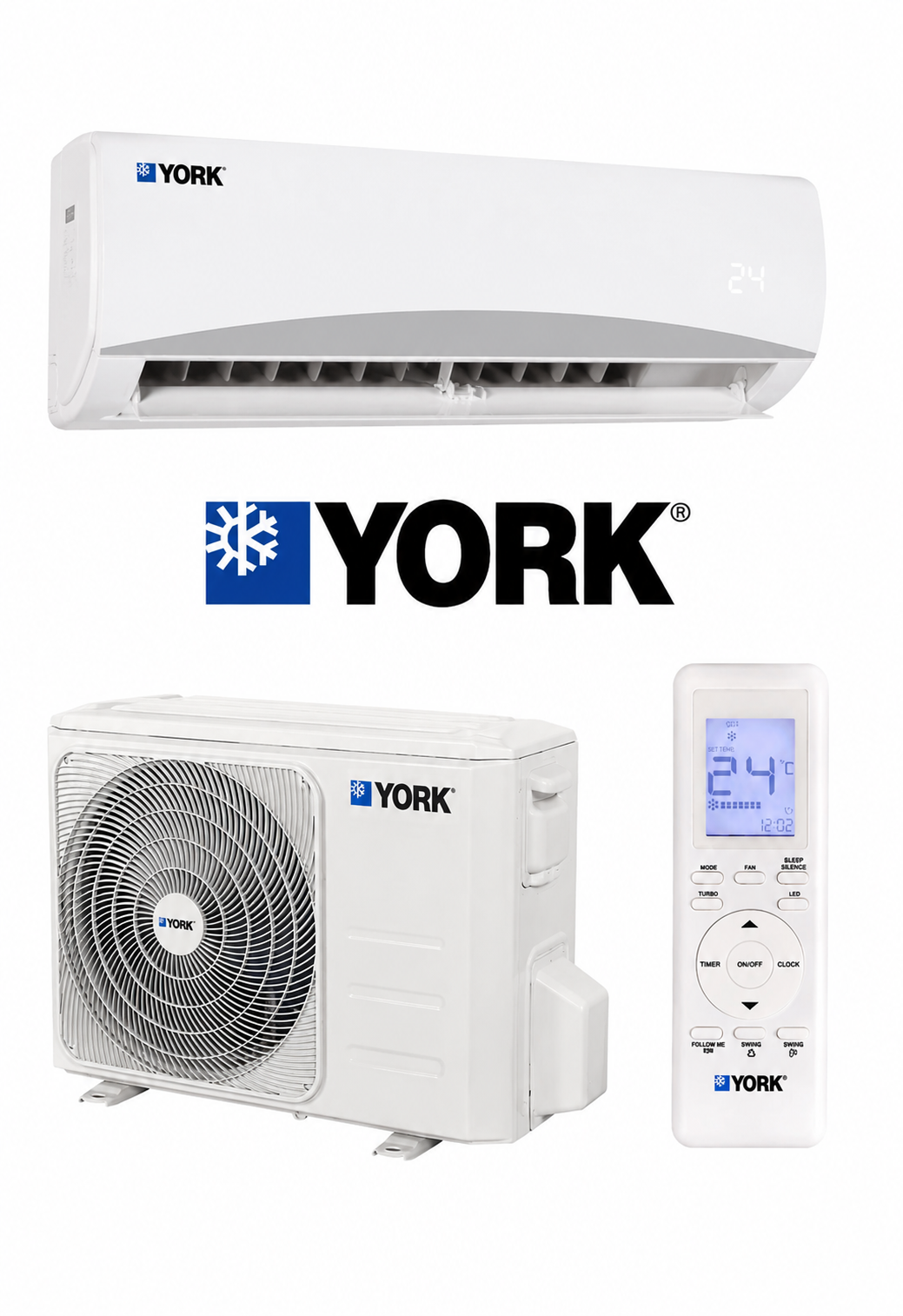 York Monterasa 12000 BTU Inverter Duvar Tipi Split Klima