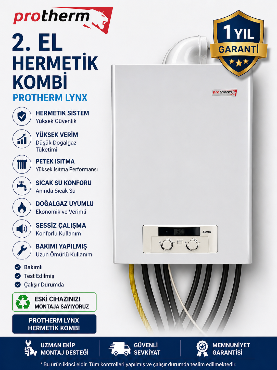 2.EL Protherm LYNX Hermatik Kombi